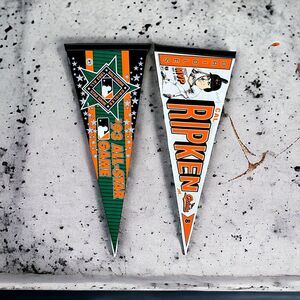 2-MLB‎ Baltimore Orioles Cal Ripken 1983 & 1991 MVP & 1993 All Star Game Pennant
